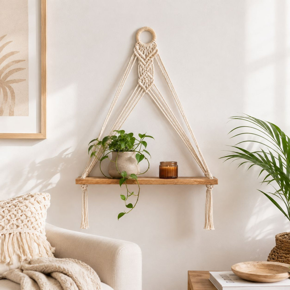 Macrame Wall Shelf | Kelmera