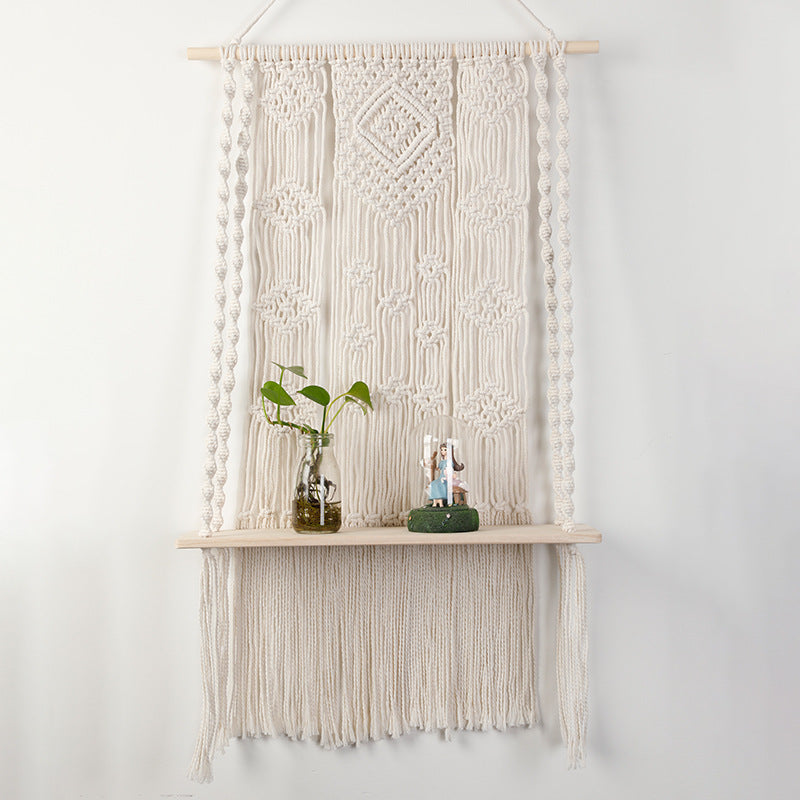 Macrame Wall Shelf with Hanger | Kelmera