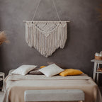 Macrame Wall Tapestry with Artistic Fringes | Kelmera