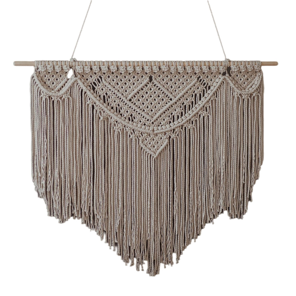 Macrame Wall Tapestry with Artistic Fringes | Kelmera
