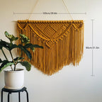 Macrame Wall Tapestry with Artistic Fringes | Kelmera