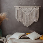 Macrame Wall Tapestry with Artistic Fringes | Kelmera