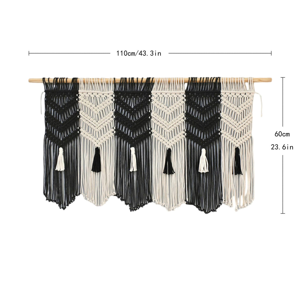 Macrame Wall Tapestry with Decorative Tassels | Kelmera
