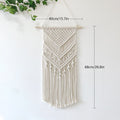 Macrame Wall Tapestry with Detailed Fringe Design | Kelmera