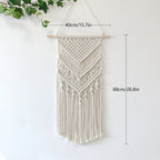 Macrame Wall Tapestry with Detailed Fringe Design | Kelmera