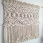 Macrame Wall Tapestry with Elegant Fringe | Kelmera