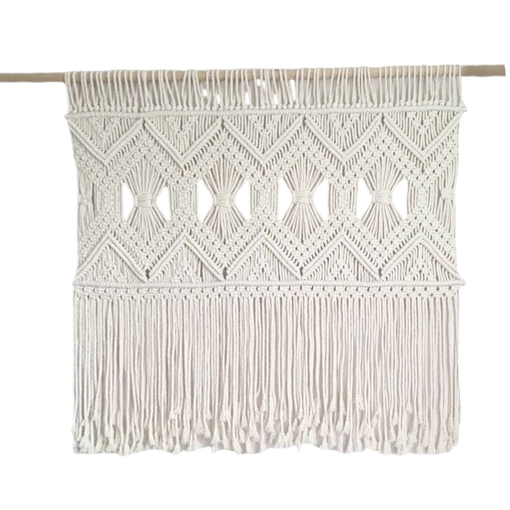 Macrame Wall Tapestry with Elegant Fringe | Kelmera