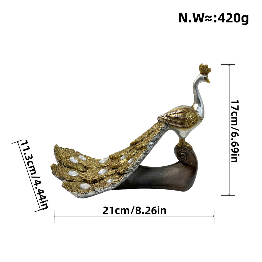 Majestic Peacock Decor Sculpture | Kelmera
