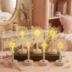 Mandala LED Three-Dimensional Illusion Night Light Table Lamp with Acrylic Flower Panel | Kelmera