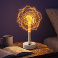 Mandala LED Three-Dimensional Illusion Night Light Table Lamp with Acrylic Flower Panel | Kelmera
