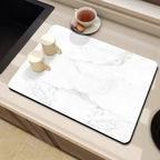 Marble-Inspired Kitchen Counter Mat | Kelmera