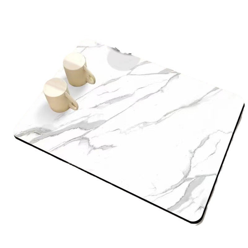 Marble-Inspired Kitchen Counter Mat | Kelmera