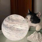 Marble Vortex Orb LED Table Lamp | Kelmera