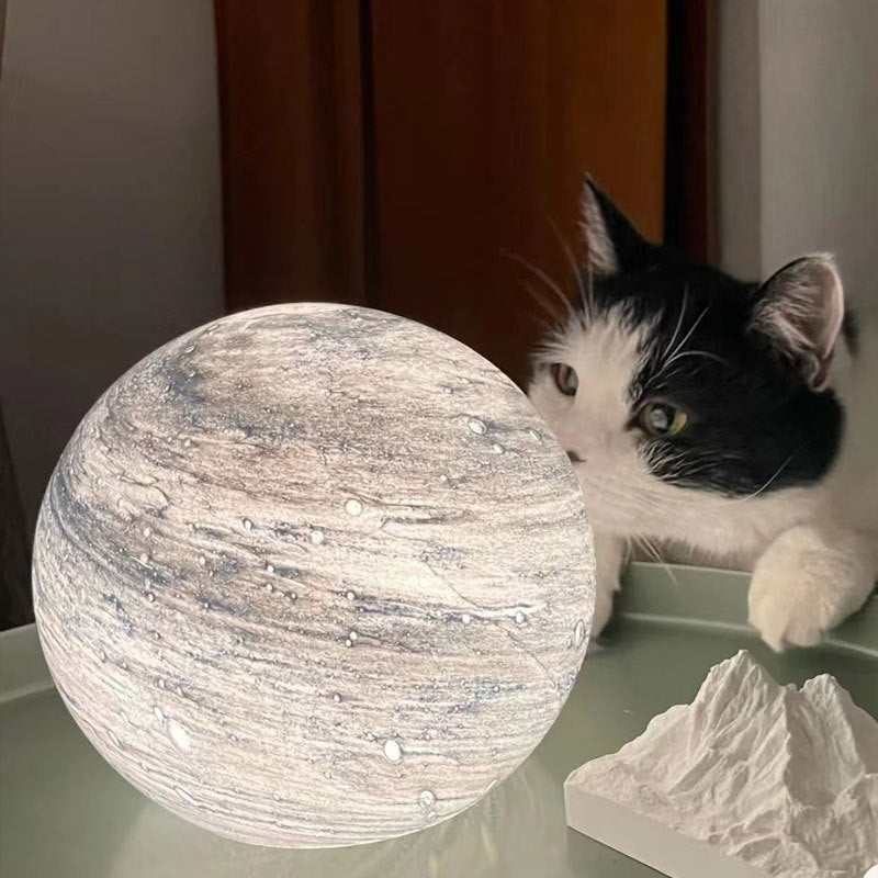 Marble Vortex Orb LED Table Lamp | Kelmera