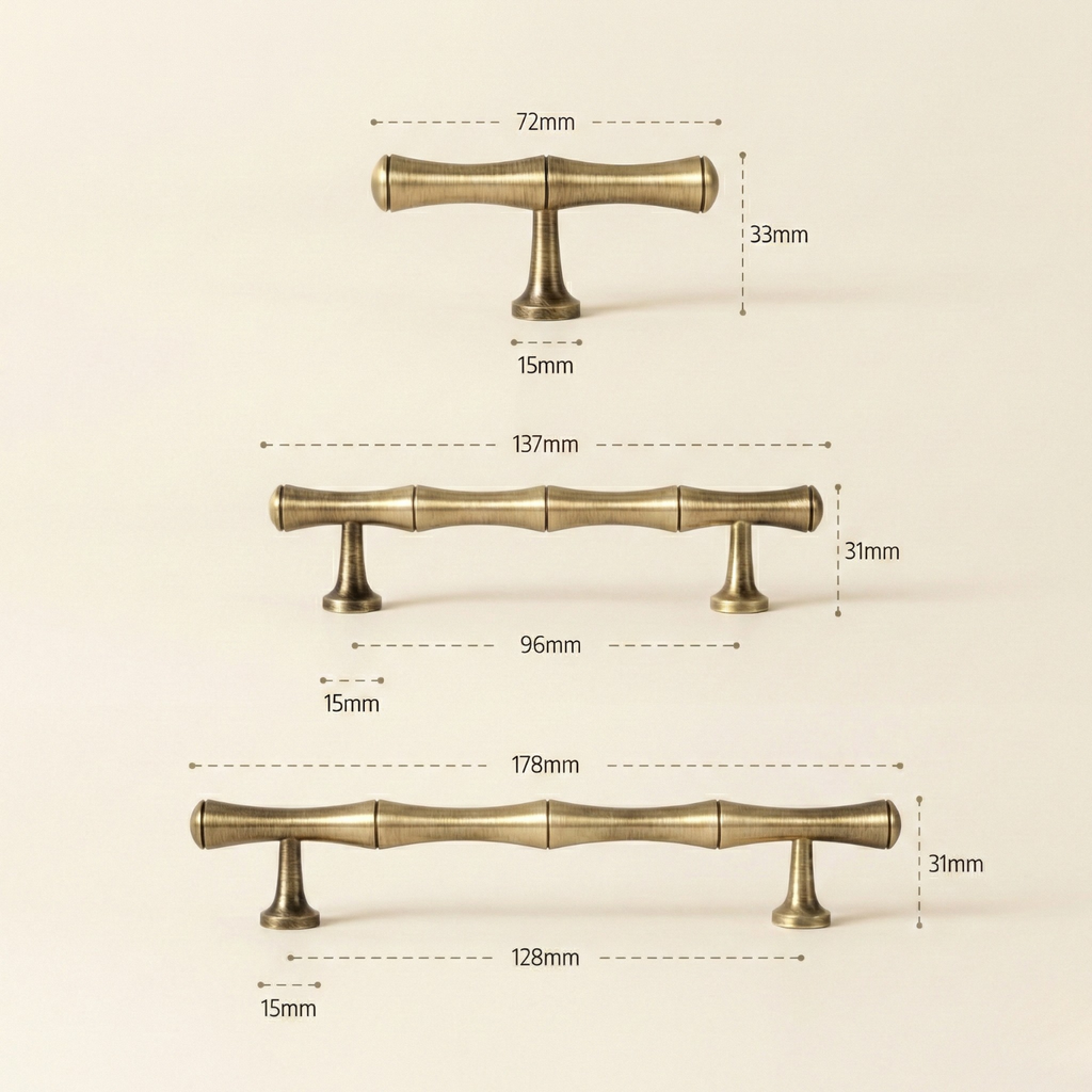 Marevra Solid Brass Cabinet Handle