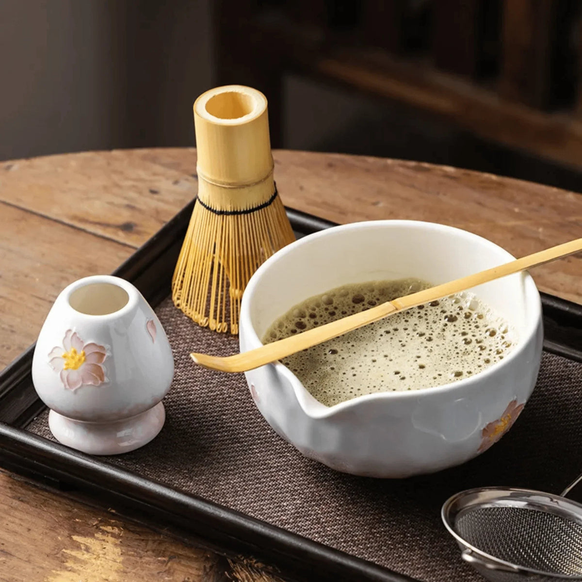 Melranta Matcha Set – 5-Piece Cherry Blossom Kit