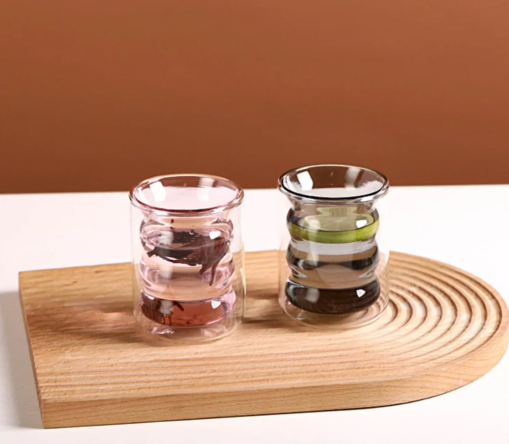 Melsina Double Glass Cup