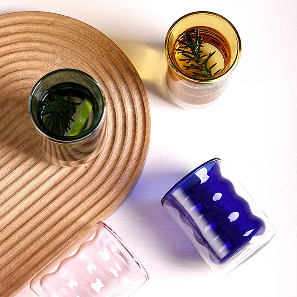 Melsina Double Glass Cup