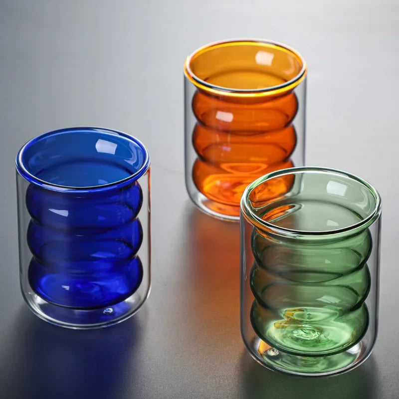 Melsina Double Glass Cup