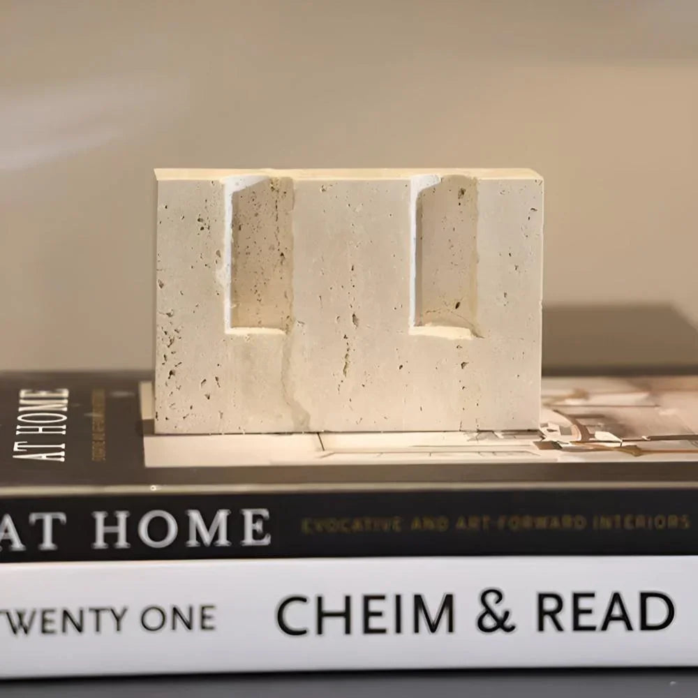 Melsteda Travertine CandleHolder