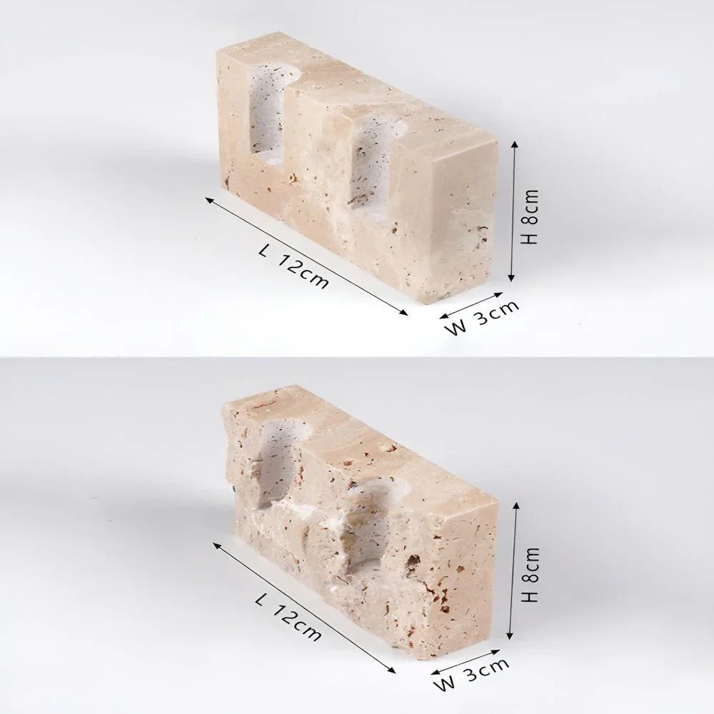Melsteda Travertine CandleHolder