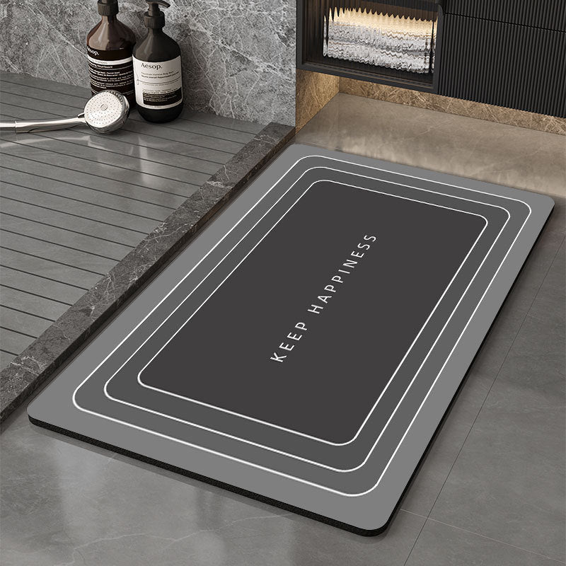 Memory Foam Bath Mat with Floral Print | Kelmera