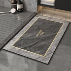 Memory Foam Bath Mat with Floral Print | Kelmera