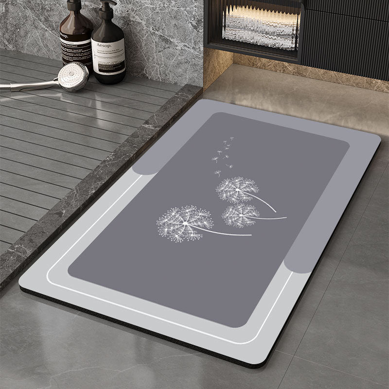 Memory Foam Bath Mat with Floral Print | Kelmera