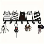 Metal Key Holder with Cat Design | Kelmera