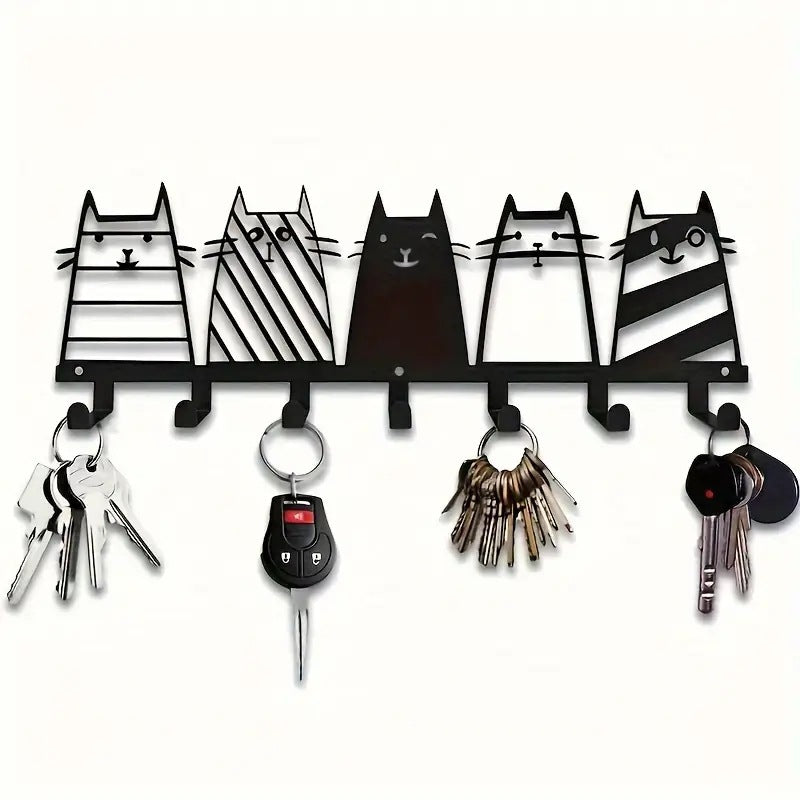 Metal Key Holder with Cat Design | Kelmera
