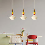Mid-Century Geometric Ceramic Bead Pendant Light | Kelmera