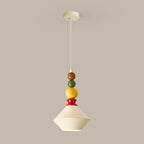 Mid-Century Geometric Ceramic Bead Pendant Light | Kelmera