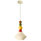Mid-Century Geometric Ceramic Bead Pendant Light | Kelmera
