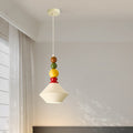 Mid-Century Geometric Ceramic Bead Pendant Light | Kelmera