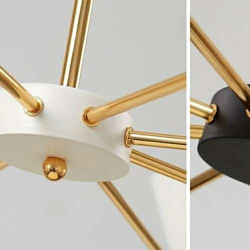 Mid-Century Modern Multi-Arm Cone Shade Chandelier | Kelmera