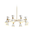 Mid-Century Modern Multi-Arm Cone Shade Chandelier | Kelmera