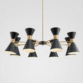 Mid-Century Modern Multi-Arm Cone Shade Chandelier | Kelmera