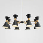 Mid-Century Modern Multi-Arm Cone Shade Chandelier | Kelmera