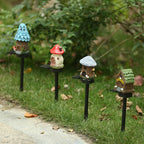 Miniature Hand-Painted Resin Mushroom Fairy House Garden Ornament | Kelmera