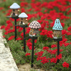 Miniature Hand-Painted Resin Mushroom Fairy House Garden Ornament | Kelmera