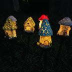 Miniature Hand-Painted Resin Mushroom Fairy House Garden Ornament | Kelmera