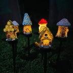 Miniature Hand-Painted Resin Mushroom Fairy House Garden Ornament | Kelmera