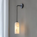 Minimalist Alabaster Marble-Effect Wall Pendant Light | Kelmera