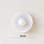 Minimalistic Ceramic Pendant Lamp with Layered Bell Shade | Kelmera