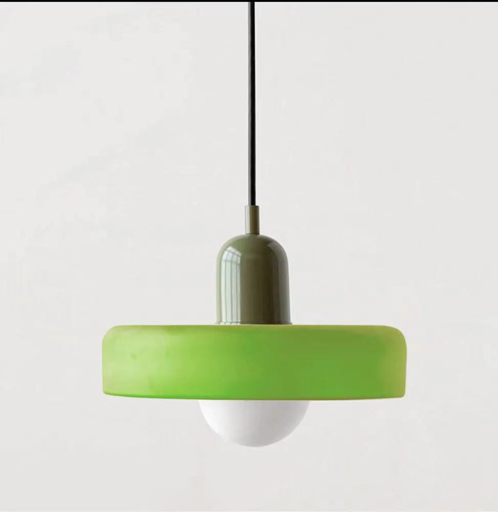 Minimalistic Ceramic Pendant Lamp with Layered Bell Shade | Kelmera