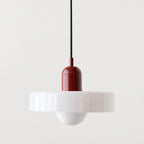 Minimalistic Ceramic Pendant Lamp with Layered Bell Shade | Kelmera