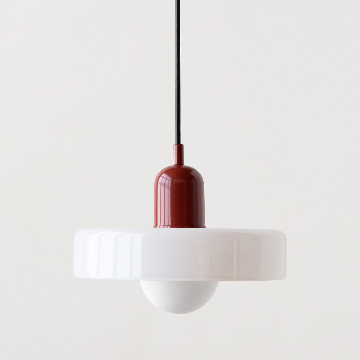 Minimalistic Ceramic Pendant Lamp with Layered Bell Shade | Kelmera