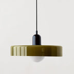 Minimalistic Ceramic Pendant Lamp with Layered Bell Shade | Kelmera