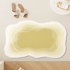 Modern Abstract Contoured Bath Mat | Kelmera