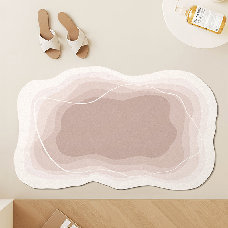 Modern Abstract Contoured Bath Mat | Kelmera